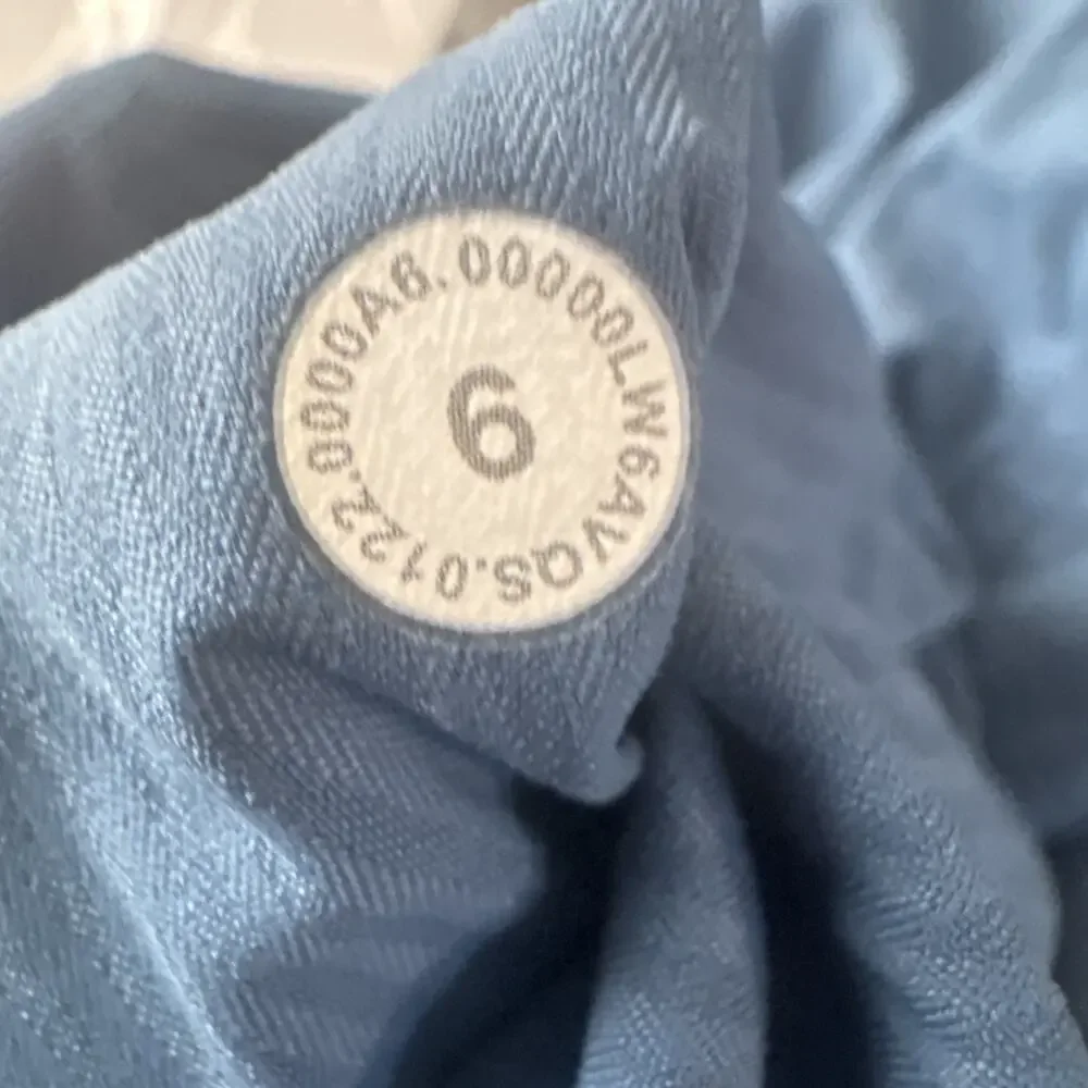 Lululemon Dance Studio Mid Rise Crop Jogger Pants 6 Blue Drawstring #NE178